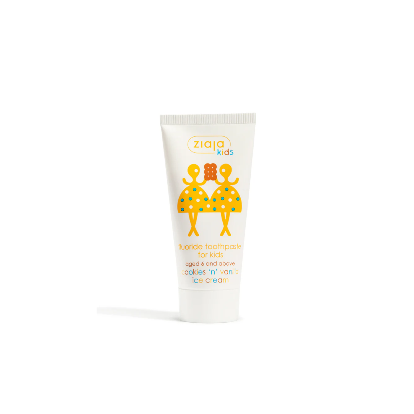 Ziaja Kids Fluoride Toothpaste 50ml – Cookies & Vanilla Ice Cream – 0.15% Fluoride