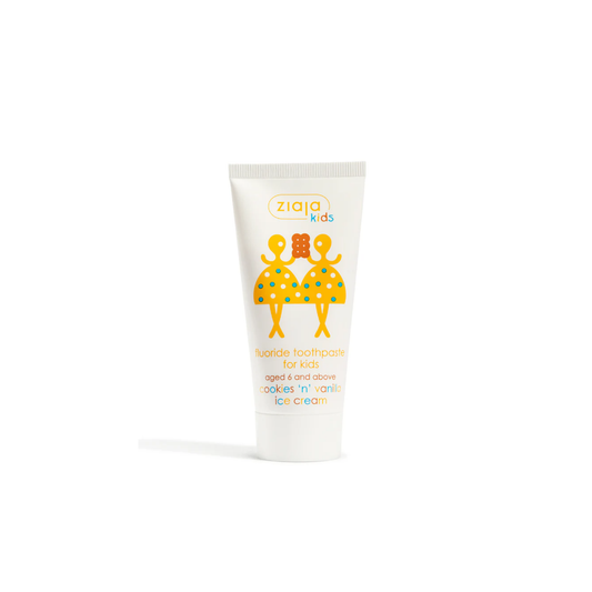 Ziaja Kids Fluoride Toothpaste 50ml – Cookies & Vanilla Ice Cream – 0.15% Fluoride