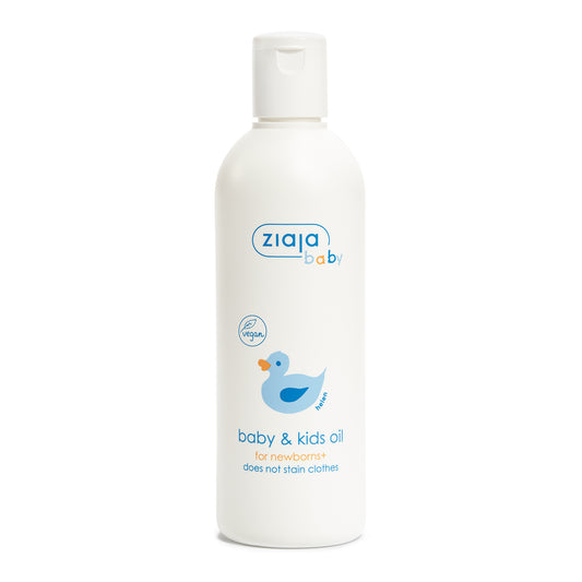 Ziaja Baby & Kids Oil 270ml – For Newborns+ – Does Not Stain Clothes